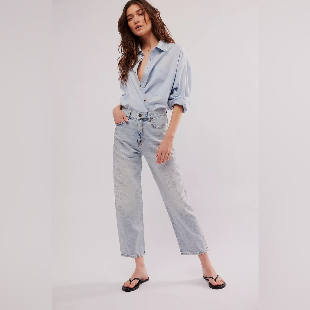 Diesel 2016 D-Air-S2 Jeans light blue size 33 nwt wide leg